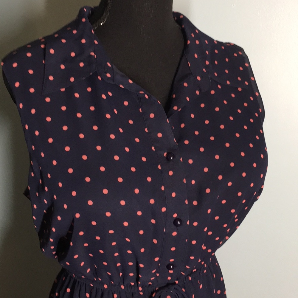 18W Cute summer polka dot dress 18w